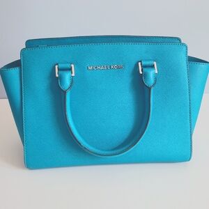 Michael Kors Caribbean Blue purse